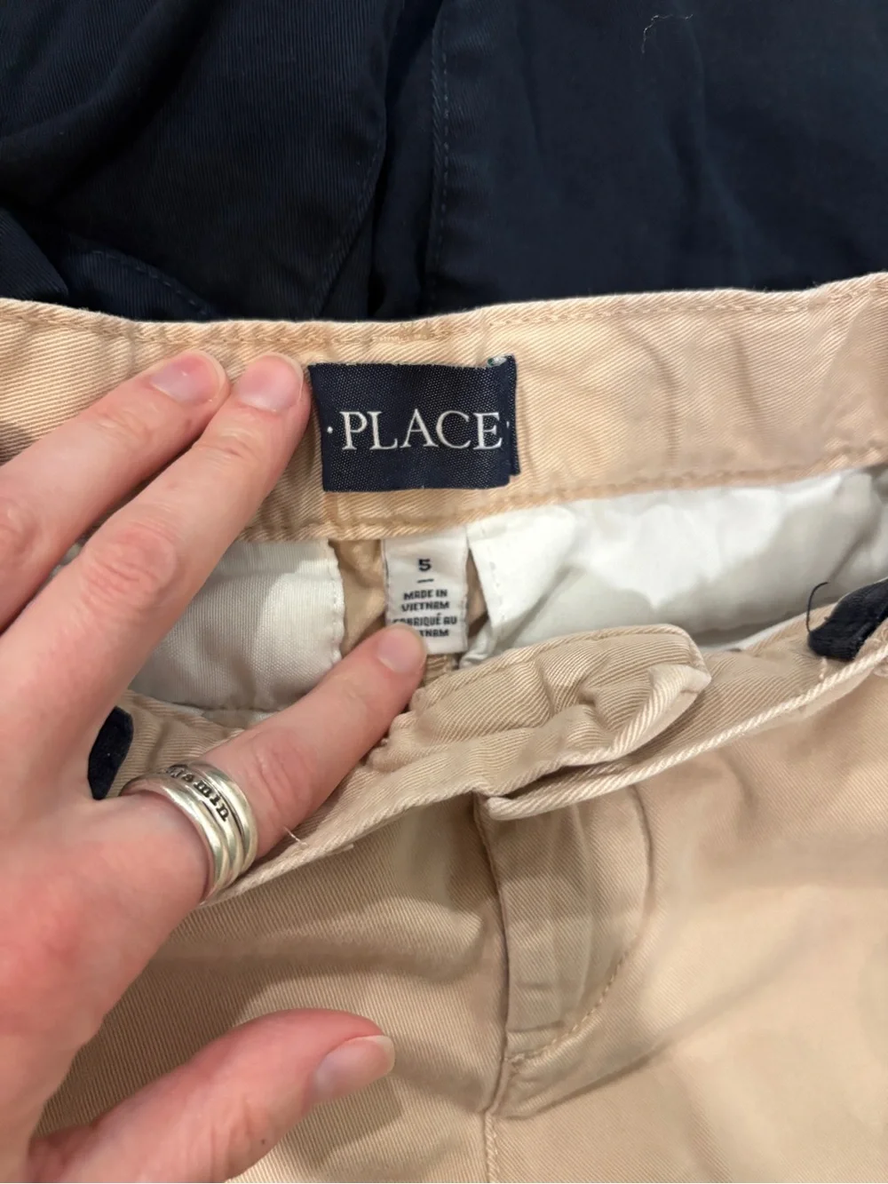 4 Pairs of Boys Chino Uniform Shorts Size 5/5T